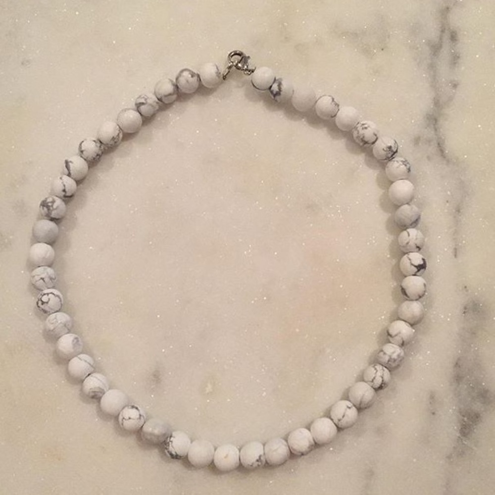 white marble necklace